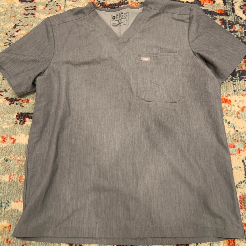 mens grey figs scrubs